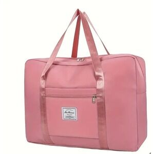 Pink Duffle Bag Large Capacity Carry On Travel Weekender Bag